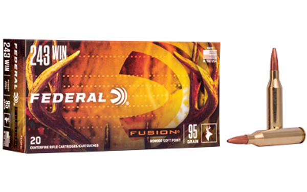 Federal Fusion 243 Winchester 95 Grain 20 Rounds