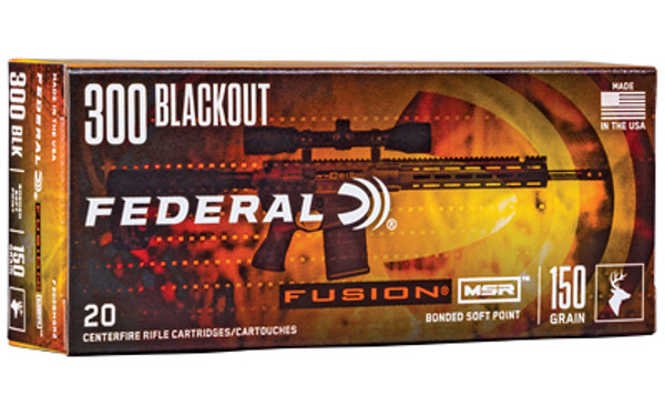 Federal Fusion MSR 300 Blackout 150 Grain 20 Rounds