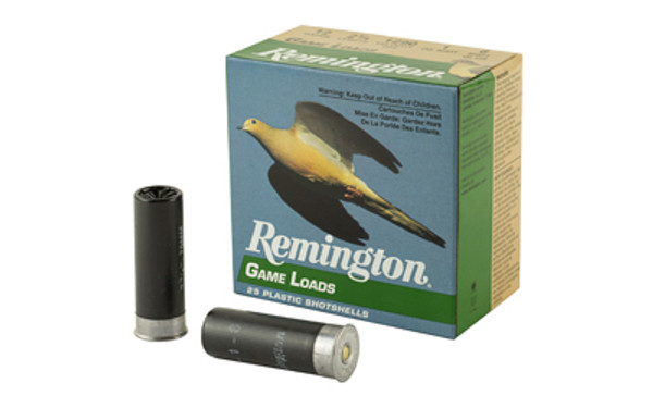 Remington Game Load 12 Gauge 2 3/4" #8 25 Rounds