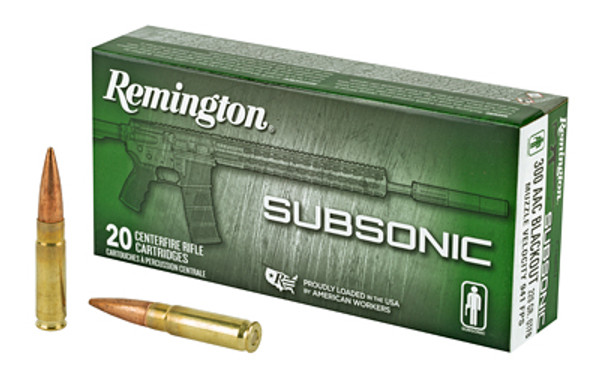 Remington Subsonic 300 Blackout 220 Grain 20 Rounds