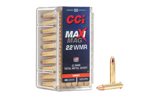 CCI Maxi-Mag 22 WMR TMJ 50 Rounds