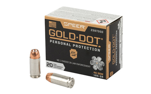 Speer Gold Dot 40 S&W 165 Grain HP 20 Rounds