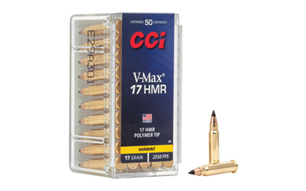 CCI 17 HMR 17 Grain V-Max 50 Rounds