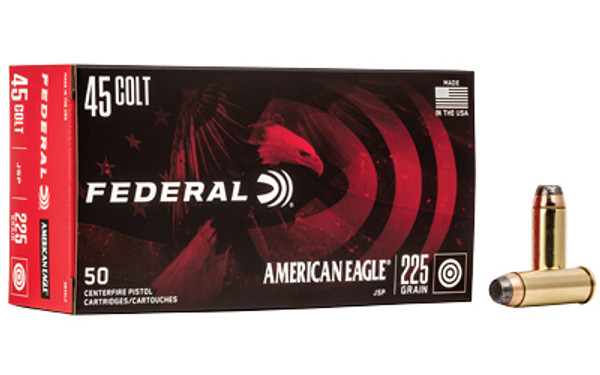 Federal American Eagle 45 Colt 225 Grain JSP 50 Rounds