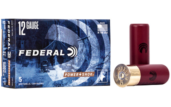 Federal Power Shock 12 Gauge 2.75 Sabot Slug 5 Rounds