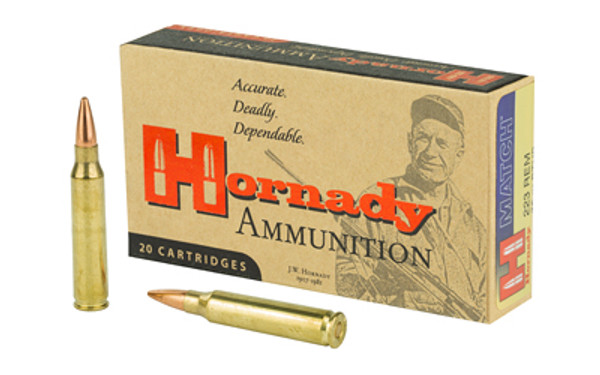 Hornady 223 Remington 75 Grain BTHP Match 20 Rounds