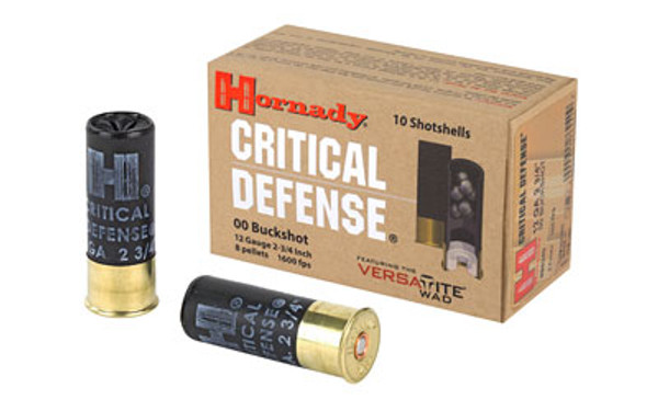 Hornady 12 Gauge 00 Buck Critical Defense 10 rounds