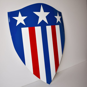 Comic Style Captain America Shield - Heater Shield Replica - Comic Sandwiches Comic Style Captain America Shield - Heater Shield Replica - Comic Sandwiches