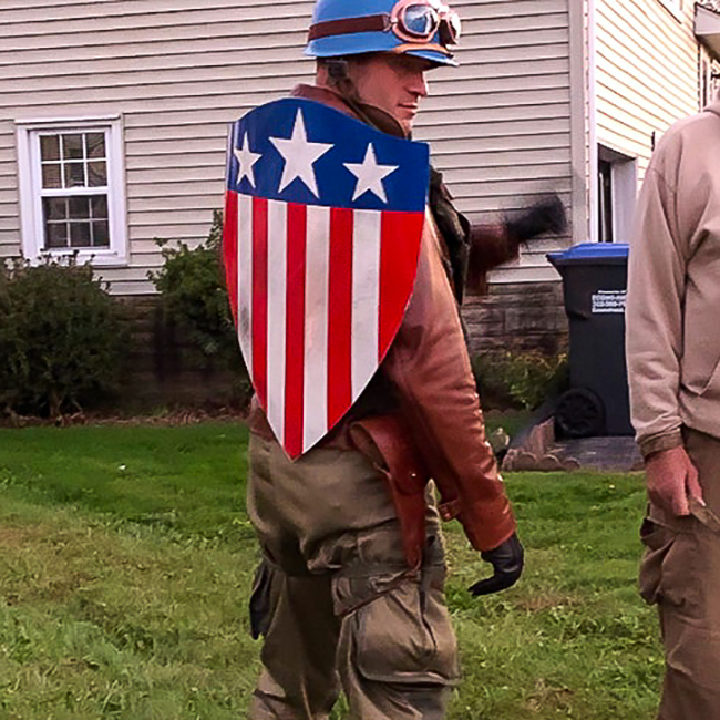 captain america shield heater shield ww2 shield captain america logo captain america halloween costume steve rogers cosplay the first avenger first avenger shield captain america chris evans metalwork marvel prop replicas mcu comic sandwiches