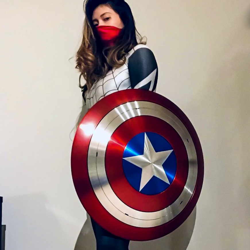 falcon shield falcon cosplay sam wilson shield sam wilson captain america falcon and winter soldier shield captain america shield captain america cosplay shield design captain america logo steve rogers cosplay metal prop replicas comicsandwiches