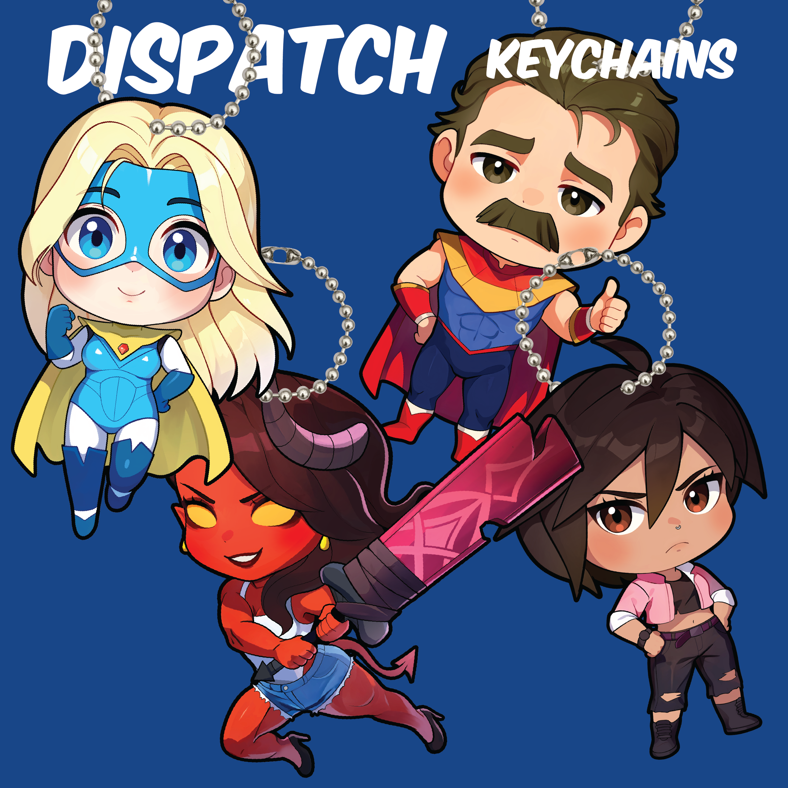 Dispatch Game Keychains - Z Team