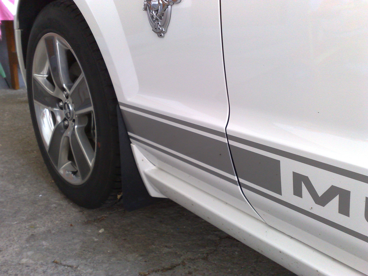 Mustang Front Mud Flaps, Splash Guards for all 2005-2009 Mustang models.