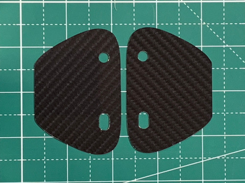 Gloss Black Carbon Fiber look Skins, Style A - 1FastGuard stone guards