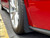 2024 Red convertible Mustang with Jflaps splash guards rear view