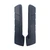 Example 8" style A 1FastGuard stone guard with MiniFlap finished in black dry carbon fiber look. Top view.