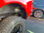 Ford Super Duty F350 rear 1FastGuard stone guard. Inside view