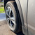 2015-2026 Mercedes-Benz GLA with 1FastGuard stone guards Style B with BL MiniFlap. Front close up.