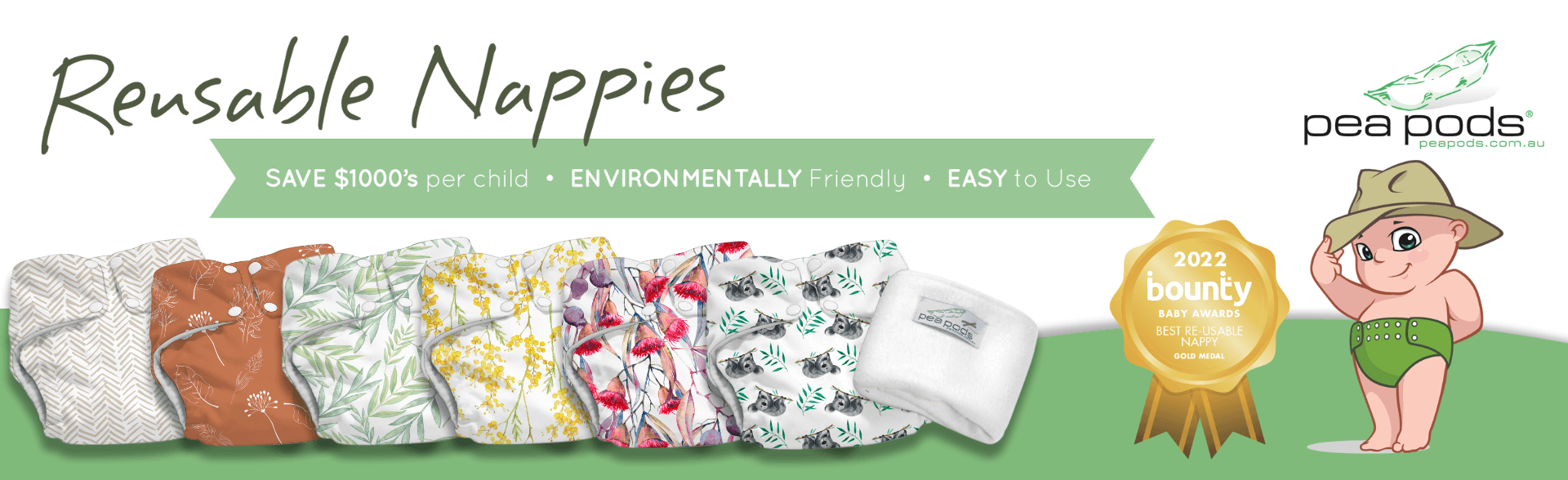 Reusable Nappies Modern Cloth Nappies Pea Pods Australia