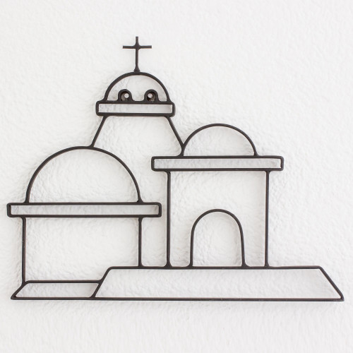 Architectural Iron Wall Art from Guatemala 'Dome of Saint Lucy'