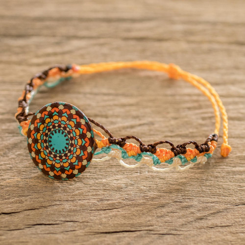 Artisan Crafted Mandala Bracelet 'Harmonious Mandala'
