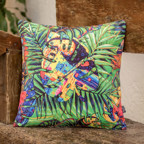 Tropical Themed Cushion Cover from Costa Rica 'Tropical Dreams'