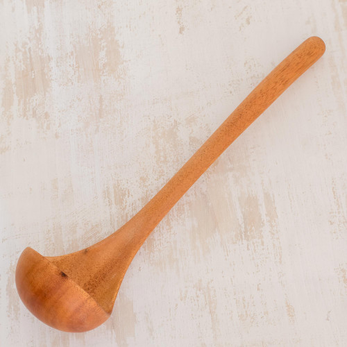 Central American Wood Ladle Serving Utensil  'Maya Soup'