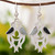 Jade dangle earrings 'Quetzal In Love'