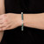 Artisan Crafted Green Jade Link Bracelet 'Natural Connection'
