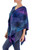 Hand Woven Cotton Blend Guatemalan Poncho 'Full Moon Night'