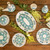 Artisan Crafted Oval Ceramic Platter with Floral Motif 'Bermuda'