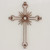 Iron Wall Decor Antiqued Cross Copper Color from Guatemala 'Light of the Path in Copper'