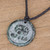 Jade Pendant Necklace of Mayan Figure Tz'i from Guatemala 'Tz'i Medallion'