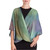 Asymmetric Hand Woven Rayon Poncho from Guatemala 'Nature's Charm'