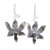 Oxidized Sterling Silver Orchid Drop Earrings 'Fascinating Dark Orchids' Oxidized Sterling Silver Orchid Drop Earrings 'Fascinating Dark Orchids'