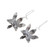 Oxidized Sterling Silver Orchid Drop Earrings 'Fascinating Dark Orchids' Oxidized Sterling Silver Orchid Drop Earrings 'Fascinating Dark Orchids'