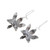 Oxidized Sterling Silver Orchid Drop Earrings 'Fascinating Dark Orchids' Oxidized Sterling Silver Orchid Drop Earrings 'Fascinating Dark Orchids'