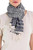 Artisan Designed and Crafted Cotton Scarf in Grey 'Grey Roads Found'