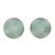 Apple Green Jade Stud Earrings from Guatemala 'Apple Green Faceted Circles'