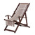 Adjustable Frame Beige Recycled Cotton Blend Hammock Chair 'Seaside'