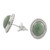 Light Green Jade Oval Stud Earrings from Guatemala 'Oval Lassos'