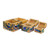 Blue Floral Birds Light Pinewood Decorative Boxes Set of 3 'Forest Treasures'