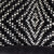 Diamond Pattern Cotton Cushion Cover in Black from Guatemala 'Geometric Elegance in Black'