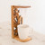 Parrot-Themed Teak Wood Single-Serve Drip Coffee Stand 'Macaw Beverage'