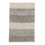 Ivory and Brown Broad Striped Wool Blend Area Rug 2x3 'Mountain Stripes'