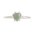 Guatemalan Apple Green Jade and Sterling Silver Ring 'Apple Green Trillion'