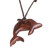Estoraque Wood Dolphin Pendant Necklace from Costa Rica 'Estoraque Dolphin'