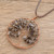 Smoky Quartz Gemstone Tree Pendant Necklace from Costa Rica 'Smoky Quartz Tree of Life'