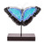 Art Glass Morpheus Butterfly Sculpture from El Salvador 'Morpheus Flight'