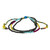 Adjustable Multicolored Beaded Wristband Bracelet 'Alegria'