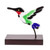 Art Glass Hummingbird Sculpture from El Salvador 'Sweet Hummingbird'